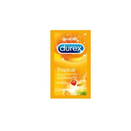 Reckitt Benckiser Profilattico Durex Tropical Easy On 6 Pezzi