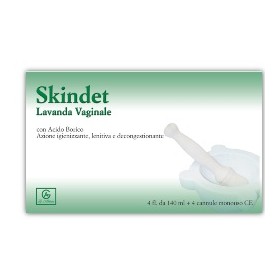 Skindet Lavanda Vaginale 4 Flaconi 140 Ml + 4 Cannule Monouso In Blister