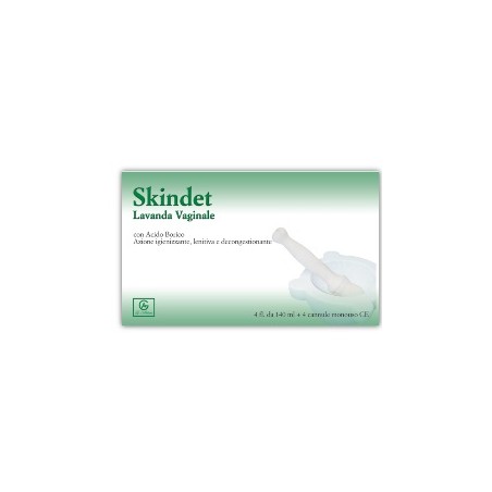 Skindet Lavanda Vaginale 4 Flaconi 140 Ml + 4 Cannule Monouso In Blister