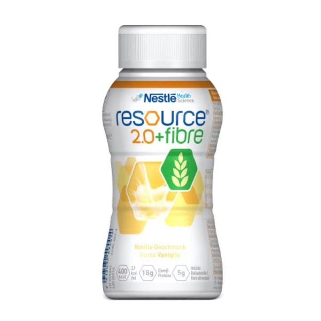 Nestlè Resource 2,0 + Fibre Vaniglia 200 Ml Nestlè Resource 2,0 + Fibre Vaniglia 200 Ml