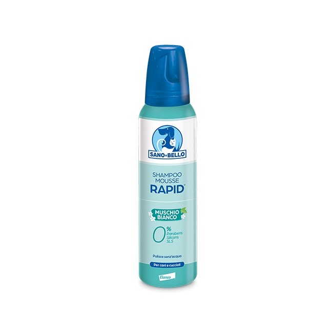 Elanco Sano E Bello Shampoo Mousse Rapid Nf Muschio Bianco 300 Ml Elanco Sano E Bello Shampoo Mousse Rapid Nf Muschio Bianco 300 Ml