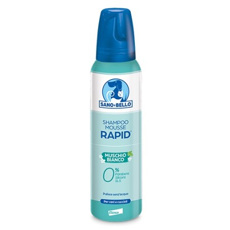 Elanco Sano E Bello Shampoo Mousse Rapid Nf Muschio Bianco 300 Ml