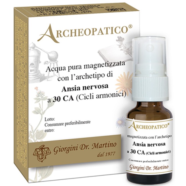 Dr. Giorgini Archeopatico Acqua Pura Magnetizzata Con Archetipo Ansia Nervosa A 30 Cicli Armonici 10 Ml