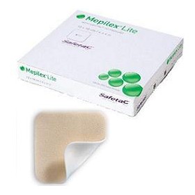 Molnlycke Schiuma Di Poliuretano Assorbente Sottile Con Strato Di Contatto In Silicone Morbido Mepilex Lite 15x15 5 Pezzi