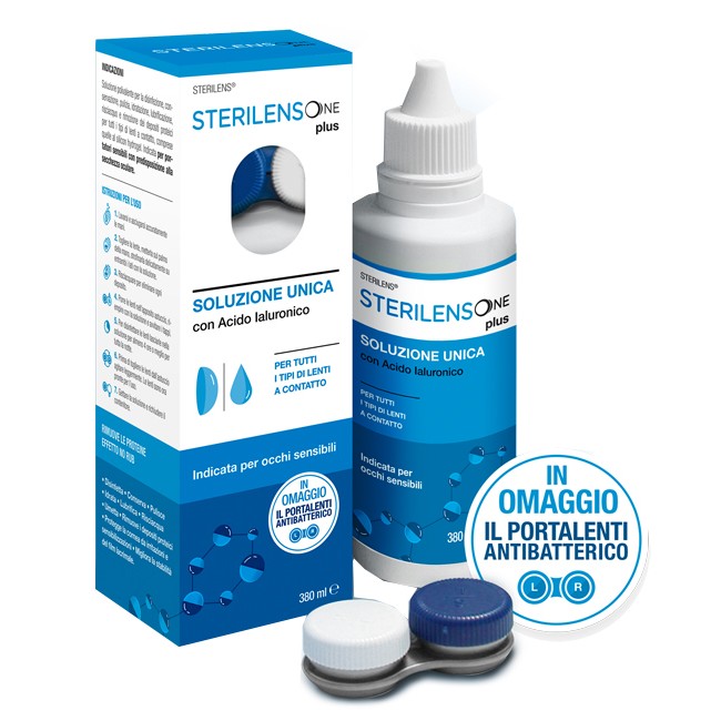 Eurospital Soluzione Unica Sterilens One Plus Con Acido Ialuronico 380 Ml Eurospital Soluzione Unica Sterilens One Plus Con Acido Ialuronico 380 Ml