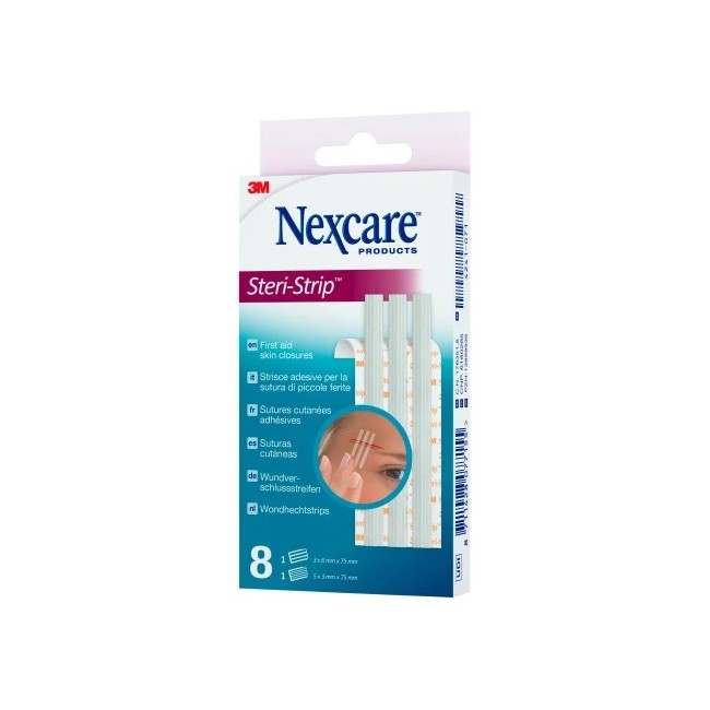 3m Cerotto Per Sutura Nexcare Steristrip 6x75 Mm + 3x75 Mm 3m Cerotto Per Sutura Nexcare Steristrip 6x75 Mm + 3x75 Mm