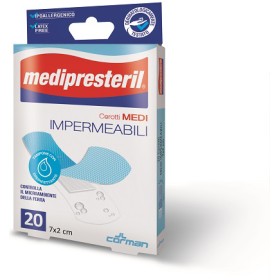 Corman Cerotto Medio Medipresteril Impermeabile 7x2cm 20 Pezzi