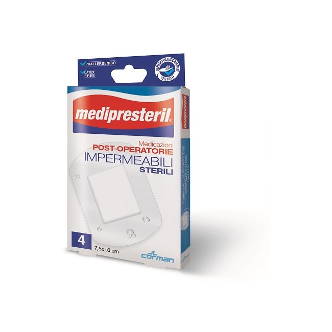 Corman Medicazione Post Operatoria Medipresteril Impermeabile 7,5x5cm 5 Pezzi Corman Medicazione Post Operatoria Medipresteril Impermeabile 7,5x5cm 5 Pezzi