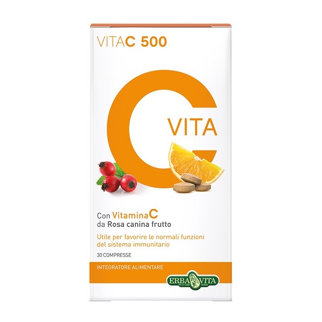 Erba Vita Vita C 500 30 Compresse Erba Vita Vita C 500 30 Compresse