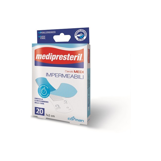 Corman Cerotto Grande Medipresteril Impermeabile 7x3cm 20 Pezzi