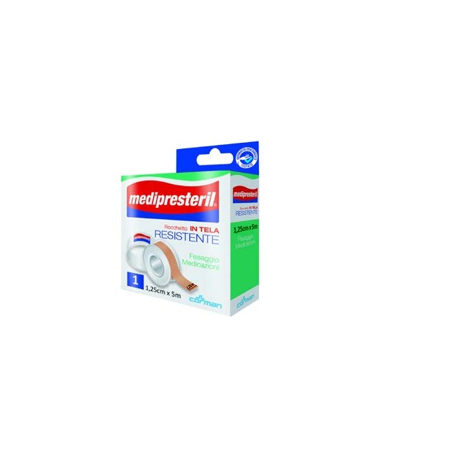 Corman Cerotto In Rocchetto Medipresteril In Tela Resistente M5x1,25cm Corman Cerotto In Rocchetto Medipresteril In Tela Resistente M5x1,25cm