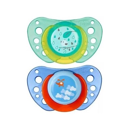 Chicco succhietto air boy in caucciu' 16-36 mesi 2 pezzi
