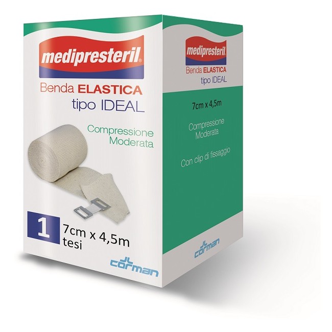 Corman Benda Elastica Medipresteril Ideal Cm7x45mt Corman Benda Elastica Medipresteril Ideal Cm7x45mt