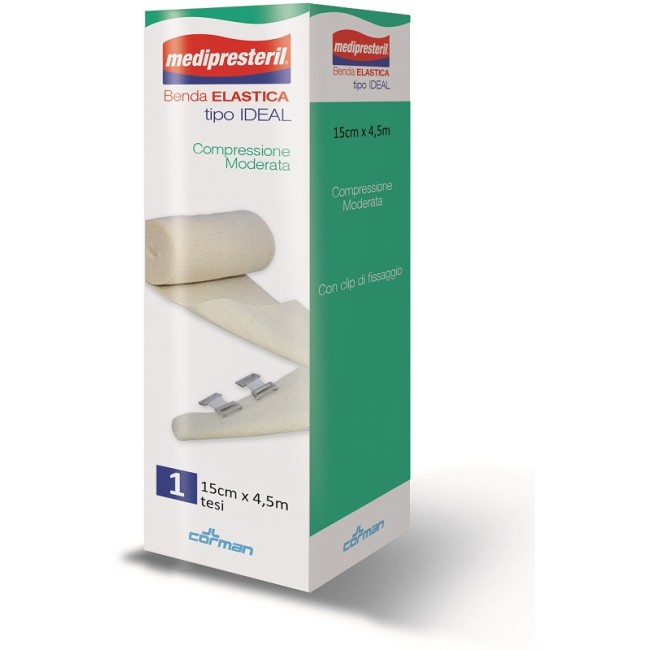 Corman Benda Elastica Medipresteril Ideal Cm15x45mt Corman Benda Elastica Medipresteril Ideal Cm15x45mt