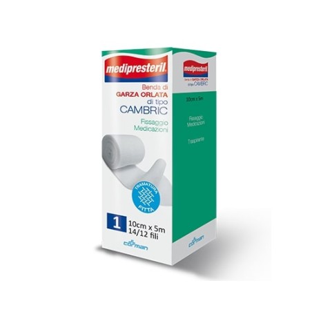 Corman Benda Orlata Medipresteril Cambric M5x500cm 14/12 Fili