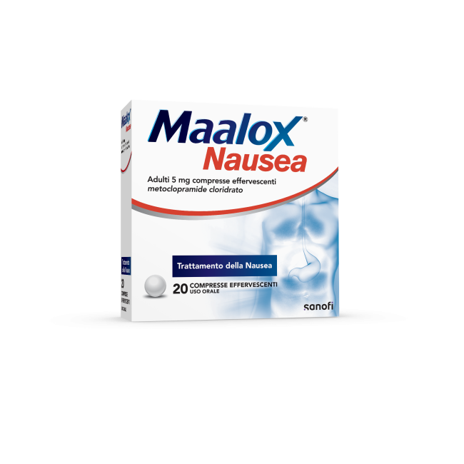 Maalox nausea adulti 5 mg  5 mg compresse effervescenti 20 compresse