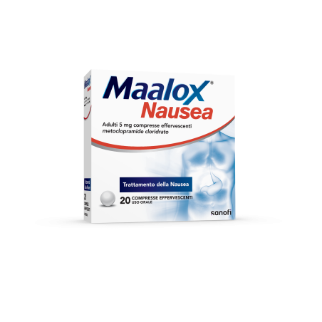 Maalox nausea adulti 5 mg  5 mg compresse effervescenti 20 compresse