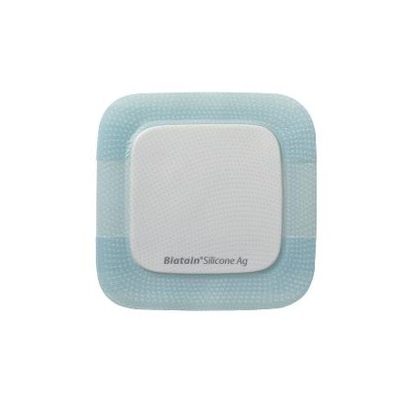 Coloplast Medicazione Biatain In Schiuma Di Poliuretano A Rilascio Di Argento Con Bordo Adesivo In Silicone 10x10 Cm 5 Pezzi Coloplast Medicazione Biatain In Schiuma Di Poliuretano A Rilascio Di Argento Con Bordo Adesivo In Silicone 10x10 Cm 5 Pezzi