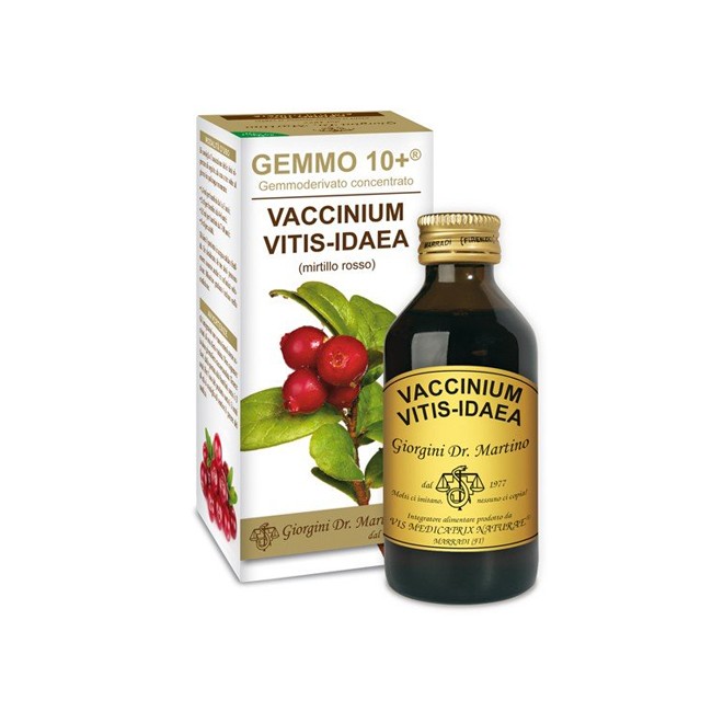 Dr. Giorgini Gemmo 10+ Mirtillo Rosso Liquido Analcolico 100 Ml