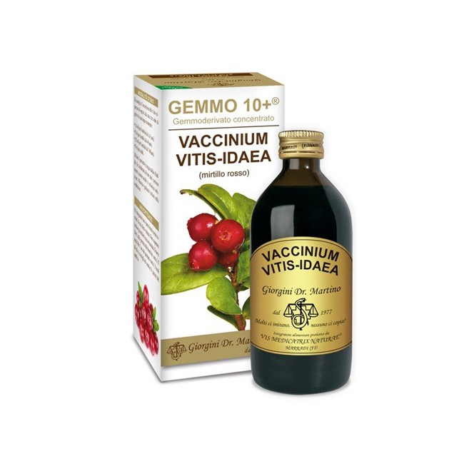 Dr. Giorgini Gemmo 10+ Mirtillo Rosso Liquido Analcolico 200 Ml
