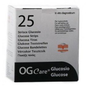 Biochemical System Intern. Strisce Misurazione Glicemia Ogcare 25 Pezzi