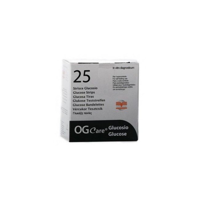 Biochemical System Intern. Strisce Misurazione Glicemia Ogcare 25 Pezzi Biochemical System Intern. Strisce Misurazione Glicemia Ogcare 25 Pezzi