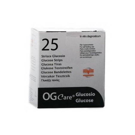 Biochemical System Intern. Strisce Misurazione Glicemia Ogcare 25 Pezzi Biochemical System Intern. Strisce Misurazione Glicemia Ogcare 25 Pezzi