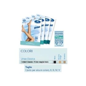 Sauber Collant 70 Denari Maglia Liscia N Beig 1 Linea Classica