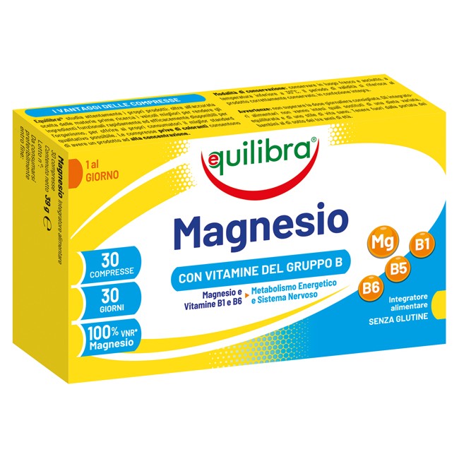 Equilibra Magnesio Con Vitamine Gruppo B 30 Compresse Equilibra Magnesio Con Vitamine Gruppo B 30 Compresse