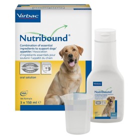 Virbac Nutribound Soluzione Orale Appetibile Per Cane 3 Flaconi Da 150 Ml