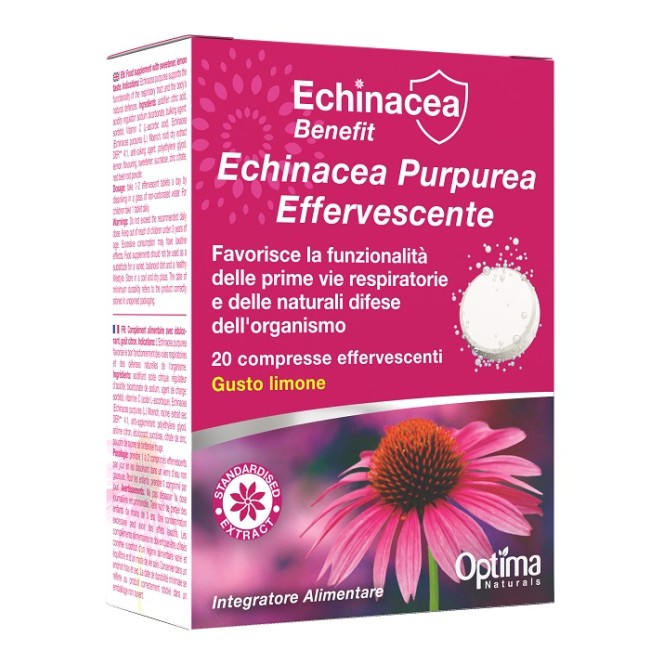 Optima Naturals Echinacea Effervescente 20 Compresse Optima Naturals Echinacea Effervescente 20 Compresse