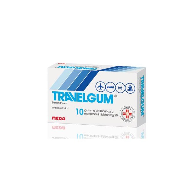 Travelgum  20 mg gomme da masticare medicate 10 gomme