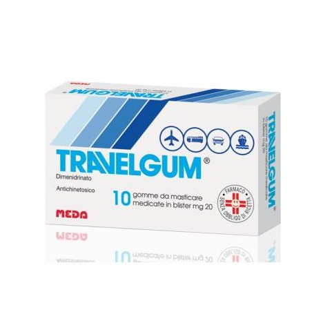 Travelgum  20 mg gomme da masticare medicate 10 gomme