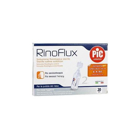 Pikdare Rinoflux Soluzione Fisiologica 20 Fiale 2 Ml Pikdare Rinoflux Soluzione Fisiologica 20 Fiale 2 Ml
