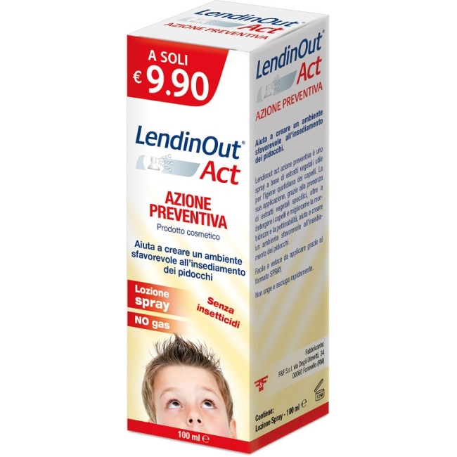 F&f Lendinout Act Azione Preventiva Spray 100 Ml F&f Lendinout Act Azione Preventiva Spray 100 Ml