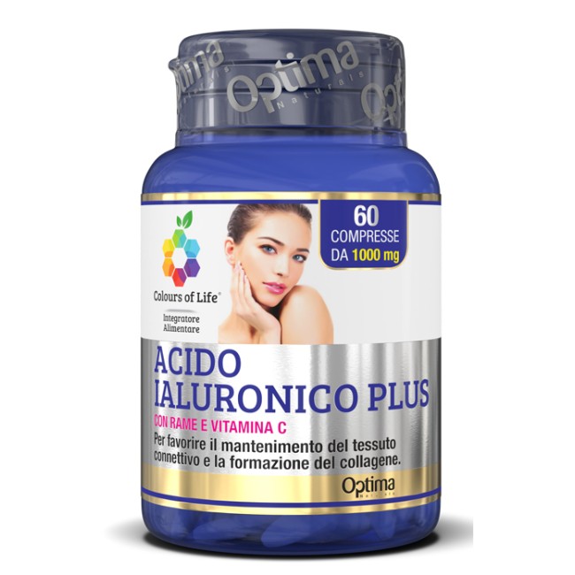 Optima Naturals Colours Of Life Acido Ialuronico Plus 60 Compresse 1000 Mg