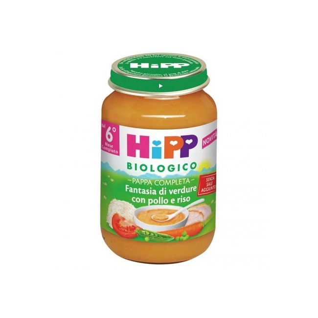 Hipp Bio Pappa Pronta Fantas Verd Pollo Riso 190 G