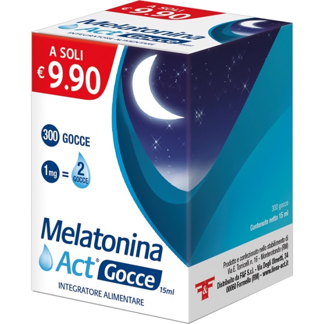 F&f Melatonina Act Gocce 15 Ml F&f Melatonina Act Gocce 15 Ml