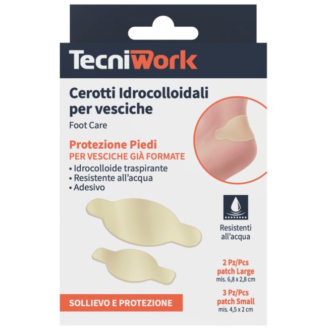 Tecniwork Cerotti Idrocolloidali Per Vesciche 5 Pezzi Tecniwork Cerotti Idrocolloidali Per Vesciche 5 Pezzi
