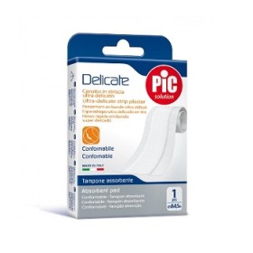 Pikdare Cerotto Pic Delicate Striscia Bianca Con Tampone Antibatterico Cm 8x0,5 M