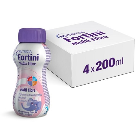 Danone Fortini Multi Fibre Gusto Fragola 200 Ml Danone Fortini Multi Fibre Gusto Fragola 200 Ml