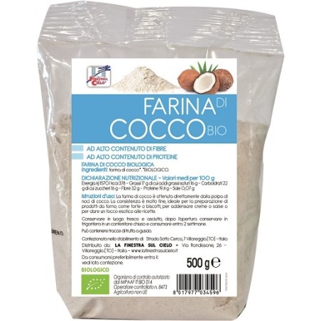 La Finestra Sul Cielo Fsc Farina Di Cocco Bio Ad Alto Contenuto Di Fibra 500 G