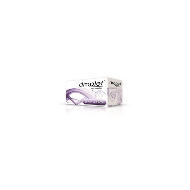 Difar Distribuzione Ago Per Penna Da Insulina Droplet 32 Gauge 6 Mm 100 Pezzi