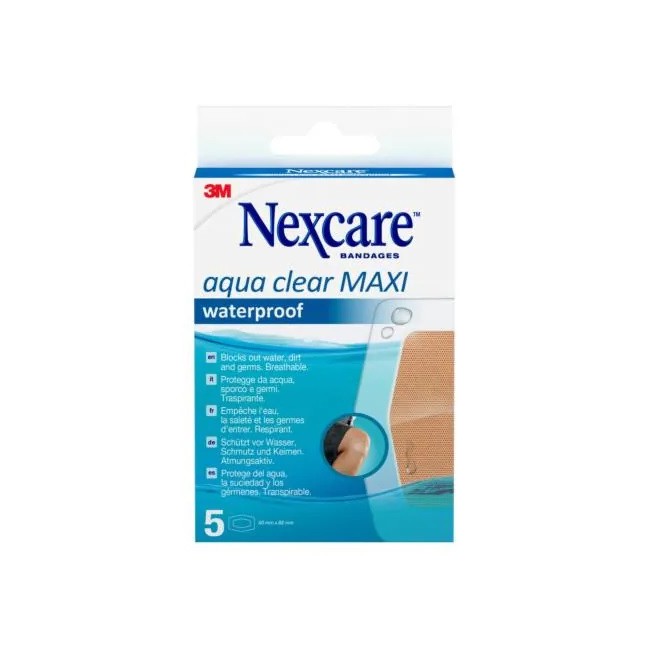 3m Cerotto Nexcare Aqua 360 60x89 Maxi 5 Pezzi 3m Cerotto Nexcare Aqua 360 60x89 Maxi 5 Pezzi