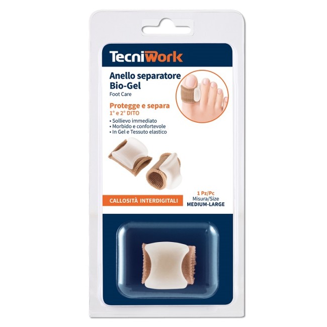Tecniwork Bio-gel Anello Separatore Per Alluce M/l 1 Pezzo Tecniwork Bio-gel Anello Separatore Per Alluce M/l 1 Pezzo