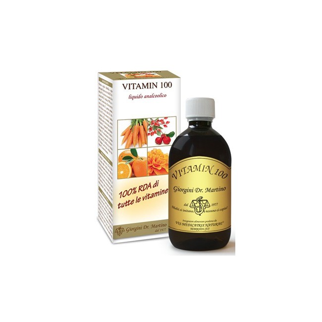 Dr. Giorgini Vitamin 100 Liquido Analcolico 500 Ml Dr. Giorgini Vitamin 100 Liquido Analcolico 500 Ml