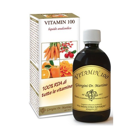 Dr. Giorgini Vitamin 100 Liquido Analcolico 500 Ml Dr. Giorgini Vitamin 100 Liquido Analcolico 500 Ml