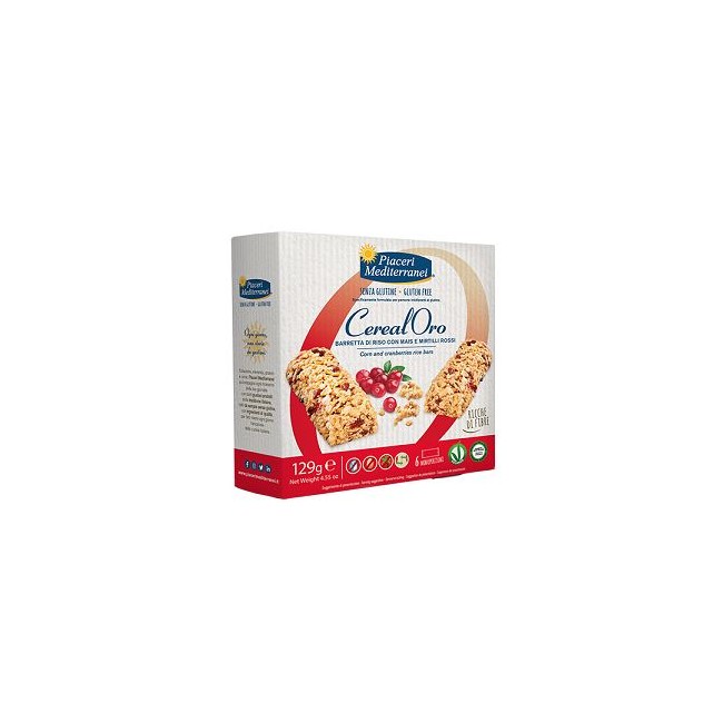 Eurospital Piaceri Mediterranei Cerealoro Barretta Di Riso Con Mais E Mirtilli Rossi 6 Pezzi Da 21,5 G