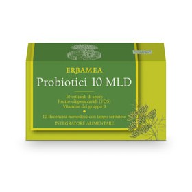 Erbamea Probiotici 10 Miliardi 10 Flaconcini 100 Ml