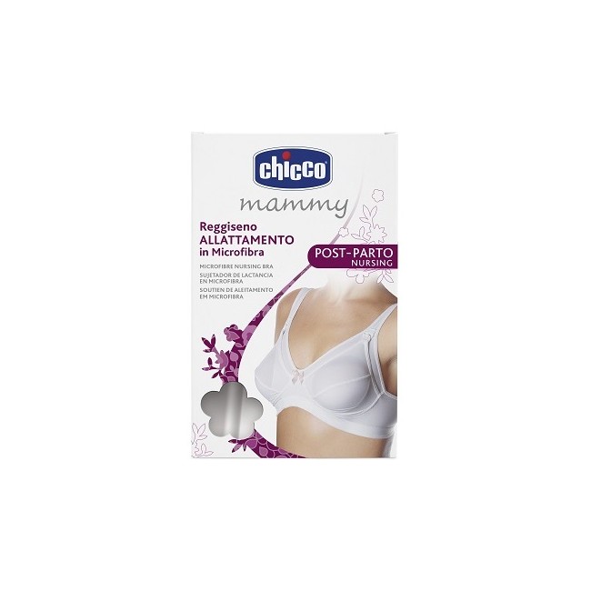 Chicco Mammy Reggiseno Microfibra Allattamento Bianco 3c